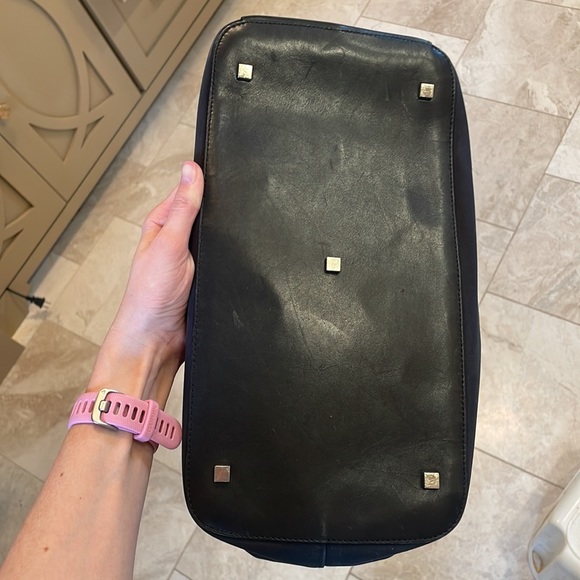 Bally black canvas and leather tote with dust bag - Picture 8 of 9